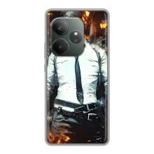 Силиконовый чехол с картинкой "Герой Pubg" на Realme GT Neo 6 SE – Man Пубг
