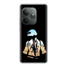 Силиконовый чехол с картинкой "Герой Pubg" на Realme GT Neo 6 SE – Пубг мен