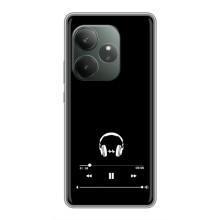 Чехол с картинками на черном фоне для Realme GT Neo 6 SE – Плеер