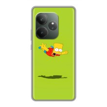 Чехол с Симпсонами для Realme GT Neo 6 SE (VPrint) (Барт Симпсон)