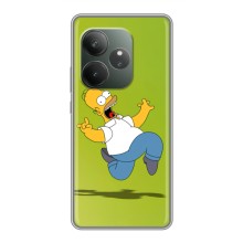 Чехол с Симпсонами для Realme GT Neo 6 SE (VPrint) (Гомер Симпсон)