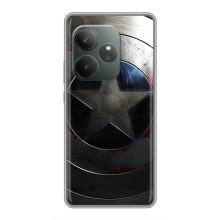 Чехол с Щитом Капитана Америки на Realme GT Neo 6 SE – Ретро Щит Капитана