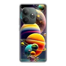 Чехол (ТПУ) с планетами на Realme GT Neo 6 SE – Солнечна система