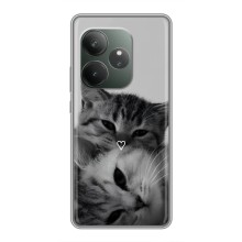 Чехол с рисунком кот на Realme GT Neo 6 SE (Пара котов)