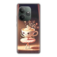 Чехол с мемом Тралалело тралала на Realme GT Neo 6 SE (Балерина капучина)