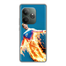 Чохол з принтом Фантастична четвірка для Realme GT Neo 6 SE – Людина-факел