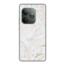 Мраморный чехол на Realme GT Neo 6 SE (VPrint) (Белый мрамор)