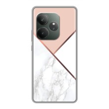 Мраморный чехол на Realme GT Neo 6 SE (VPrint) (Тройной мрамор)