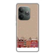 Новогодние, Праздничные Чехлы для Realme GT Neo 6 SE - 2024 год (Зимний город)