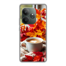 Чехол с уникальным дизайном «Осень с кофе» для Realme GT Neo 6 SE