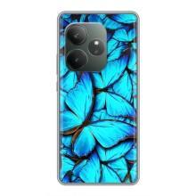 Силиконовый бампер с картинкой животных для Realme GT Neo 6 SE (Крылья бабочек)