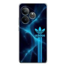 Чохли Адидас для Realme GT Neo 6 (AlphaPrint) (Синій Адідас)