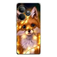 Чохли з картинкою Лисичка для Realme GT Neo 6 (VPrint) (Лисичка в гірляндах)