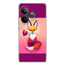 Чохли з картинкою Лисичка для Realme GT Neo 6 (VPrint) (Лиса з трояндою)