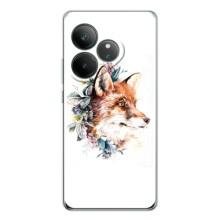 Чохли з картинкою Лисичка для Realme GT Neo 6 (VPrint) (Лиса в квітах)