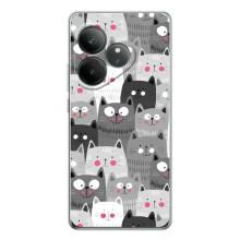 Чехлы с Котиками для Realme GT Neo 6 (VPrint) (Рисованные котики)