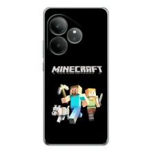 Чохол Майнкрафт на Realme GT Neo 6 (AlphaPrint) Minecraft (герої Minecraft)