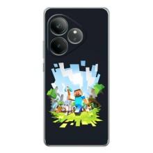Чохол Майнкрафт на Realme GT Neo 6 (AlphaPrint) Minecraft (персонажі Minecraft)