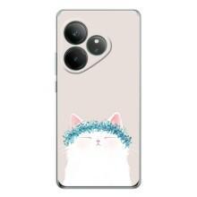 Чехол на тематику: Коты для Realme GT Neo 6 (Белый котик)