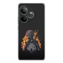 Чохол з картинкою "Герой Pubg" на Realme GT Neo 6 – В полум'ї
