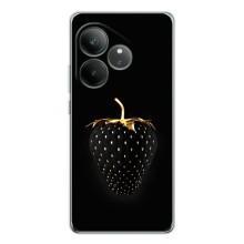 Чехол с изображением  вкусной еды для Realme GT Neo 6 – Чёрная клубника