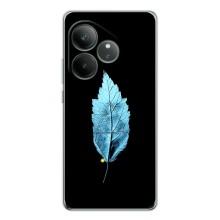 Чехол с картинками на черном фоне для Realme GT Neo 6 – Листочек