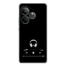 Чехол с картинками на черном фоне для Realme GT Neo 6 – Плеер