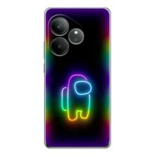 Чохли Амонг Ас для Realme GT Neo 6 (AlphaPrint) (Яскравий скін)