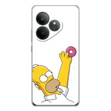 Чjхол з Сімпсонами для Realme GT Neo 6 (VPrint) (Гомер з пончиком)