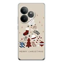 Чехол Санта Клаус для Realme GT Neo 6 – Merry Christmas