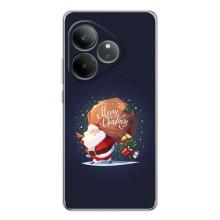 Чехол Санта Клаус для Realme GT Neo 6 – Подарки от Санты