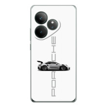 Чохол з авто Порше для Realme GT Neo 6 – білий порше
