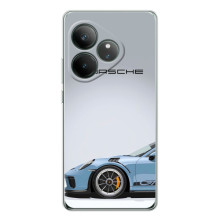Чохол з авто Порше для Realme GT Neo 6 – Блакитний Порше