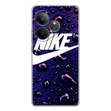 Чехол с логотипом Найк на Realme GT Neo 6 (Найк на фиолетовом)