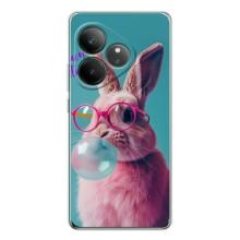 Чехол с принтом стильные животные для GT Нео 6 – Кролик в очках