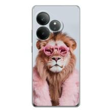 Чехол с принтом стильные животные для GT Нео 6 – Лев в очках