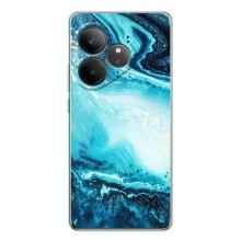 Мраморний чехол на Realme GT Neo 6 (VPrint) (Блакитний мрамор)