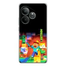 Чехлы для Realme GT Neo 6 (Персонажи Майн Крафт) (Герой Майнкрафт)