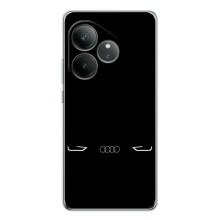 Силиконовый бампер с картинкой машины на Realme GT Neo 6 (Силует Audi)
