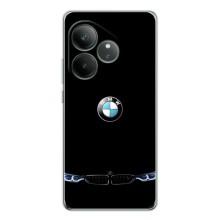 Силиконовый бампер с картинкой машины на Realme GT Neo 6 (Черный BMW)