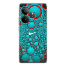 Силиконовый Чехол на Realme GT Neo 6 с картинкой Nike (Найк зеленый)