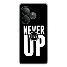 Силиконовый Чехол на Realme GT Neo 6 с картинкой Nike (Never Give UP)