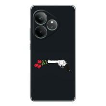 Чехлы (ART) Цветы на Realme GT Neo 7 (VPrint) (Неожиданные цветы)