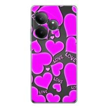 Чехлы для любимой на ДжиТи Нео 7 (VPrint) (Pink hearts)