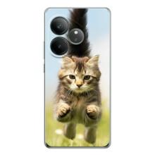 Чехлы с Котиками для Realme GT Neo 7 (VPrint) (Прыжок кота)