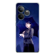 Чехлы с принтом Уэнсдей на Realme GT Neo 7 – Уэнсдей с зонтом