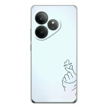Чехлы (Знак сердечка) на Realme GT Neo 7 – Сердце на голубом
