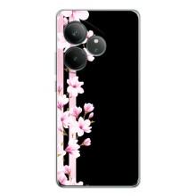 Чехол для ДжиТи Нео 7 - с принтом (Дизайнерские) (AlphaPrint) (Цветочки)