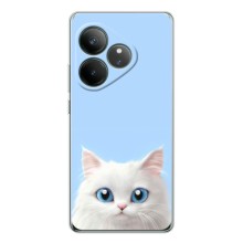 Чехол на тематику: Коты для Realme GT Neo 7 (Белый кот)