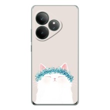 Чехол на тематику: Коты для Realme GT Neo 7 (Белый котик)